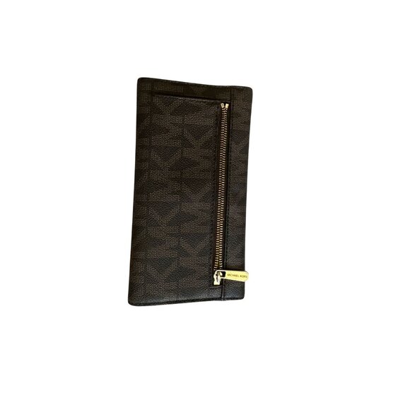 MICHAEL KORS Brown Logo Leather Clutch Wallet - Picture 8 of 8
